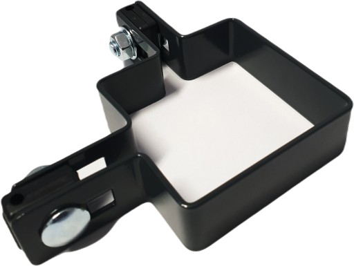 Rohová príchytka antracitová na stĺpik 80x80 plotový panel fi 4 mm antracit