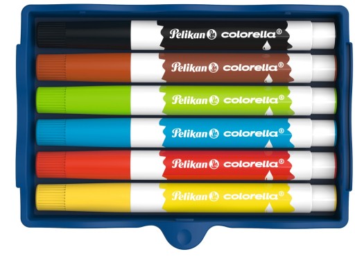Fixky Pelikan Colorella, 6 farieb, zásobník