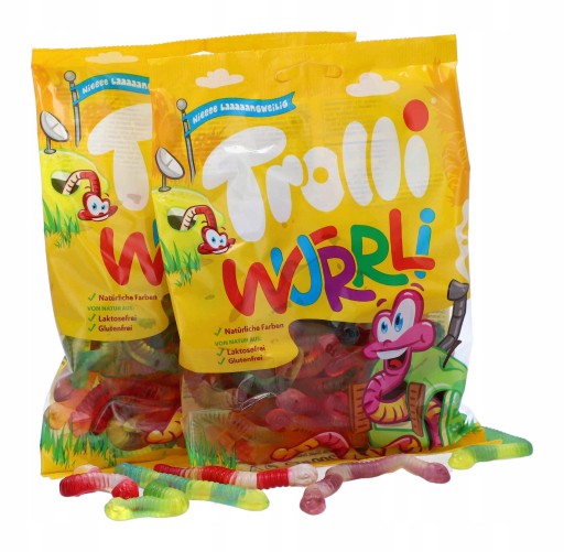 TROLLI Ovocné želé Wurrli Worms Dážďovky 150g DE 150 g