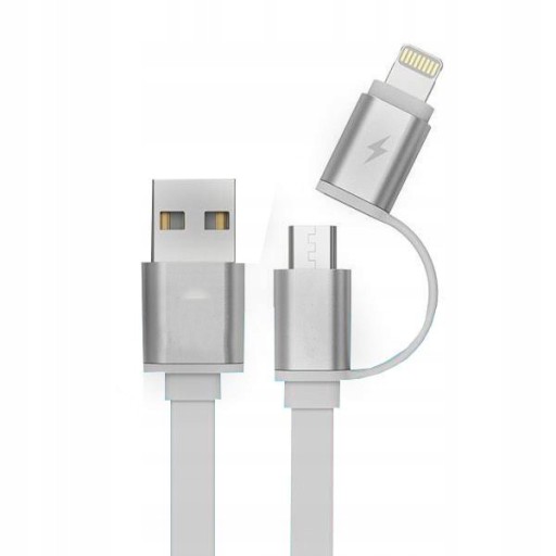 KÁBEL 2V1 MIKRO USB OSVETLENIE IPHONE 100CM