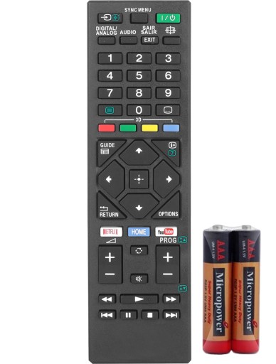 DIAĽKOVÉ OVLÁDANIE TV PRE SMART TV SONY BEZPLATNÉ BATÉRIE NETFLIX YOUTUBE