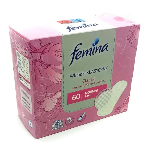 FEMINA CLASSIC NORMAL CLASSIC VLOŽKY 60 KS