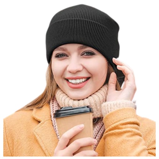 Hrubá, teplá dvojvrstvová zimná čiapka BEANIE