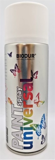 Sprej Matná biela RAL 9010 400ml Biodur