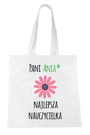 Ekologická taška na DEŇ UČITEĽA + MENO