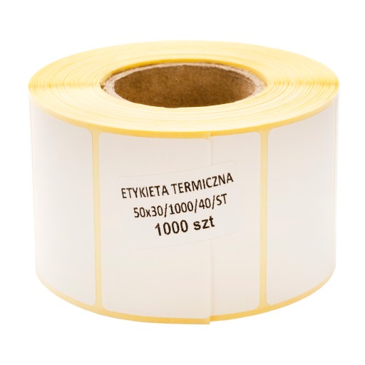 Termonálepkové štítky na zebru 50x30 1000KS