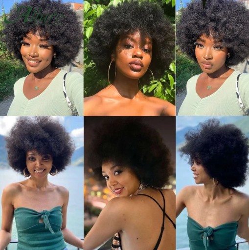 DÁMSKA Parochňa AFRO ČIERNA KUČERATÉ VLASY REALISTICKÝ OBJEM