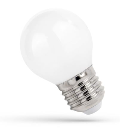 LED guľová žiarovka E-27 4W 4000K neutrálna biela WOJ+14337 SPECTRUM