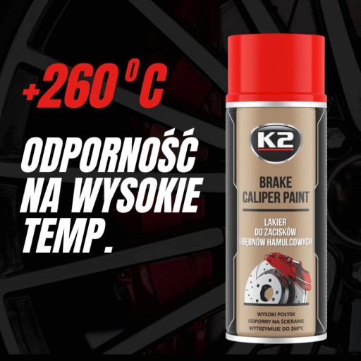Farba brzdového strmeňa K2 RED
