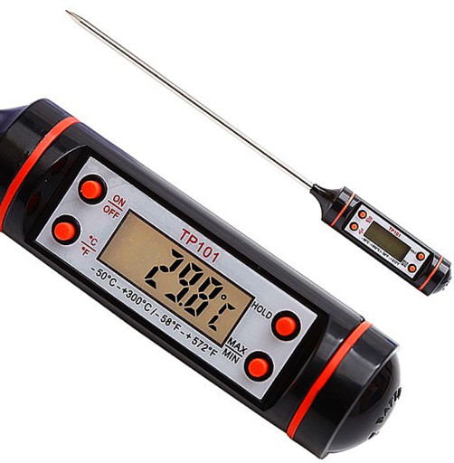 KUCHYNSKÝ ČEPOVÝ TEPLOMER, DIGITÁLNY ELEKTRICKÝ SO SONDOU NA MÄS