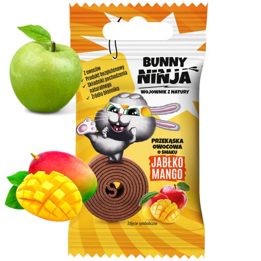 Príkrm pre deti jablko slimák mango 15g ZAJAČIK