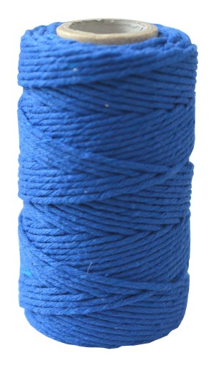 MODRÁ bavlnené mäsové nite 100g