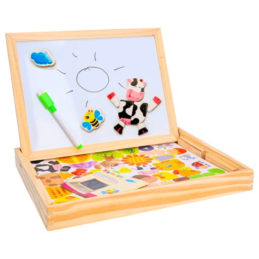 MAGNETICKÁ TABUĽA PRE DETI, edukačné magnetické puzzle zvieratká