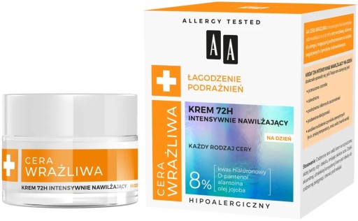 AA Intenzívne hydratačný krém na citlivú pleť 50 ml