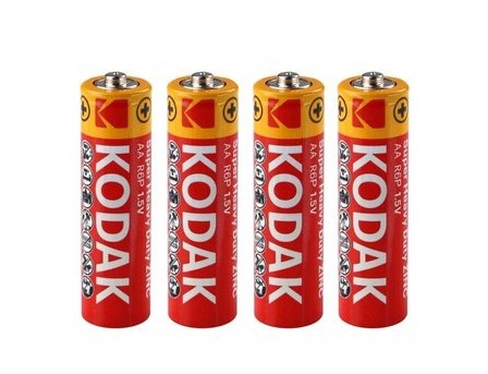 AA BATÉRIE KODAK BATÉRIE HRUBÉ TYČKY 1050mAh R6 LR6 1,5V SADA 4 kusov