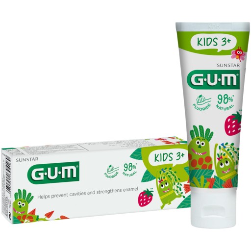 Detská zubná pasta GUM Sunstar pre deti 3-6 rokov Jahoda