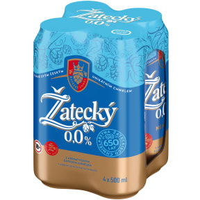 ZATECKY Nealko pivo 0% 4x500ml