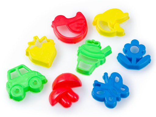 Kinetický piesok vo vedre 350g + 8 foriem