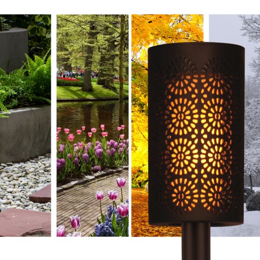 LED solárne svietidlo TORCH s FIRE, FLAME efektom