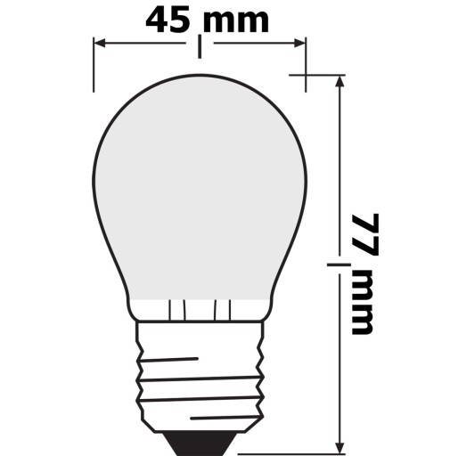 E27 LED žiarovka 4,8W = 40W 2700K STMIETNUTÁ OSRAM