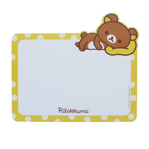 Plyšový medvedík RILAKKUMA, zápisník, trhací plánovač, 52 strán