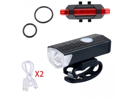 LED CYKLISTIKA PREDNÁ + ZADNÁ - VODEODOLNÁ - SET - CE