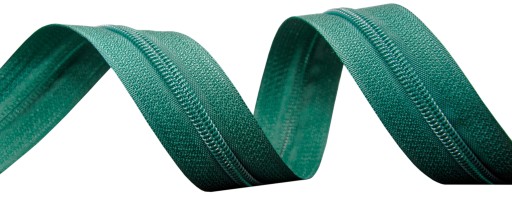 Páska na zips 5mm BOTTLE GREEN 20 zipsov 10mb
