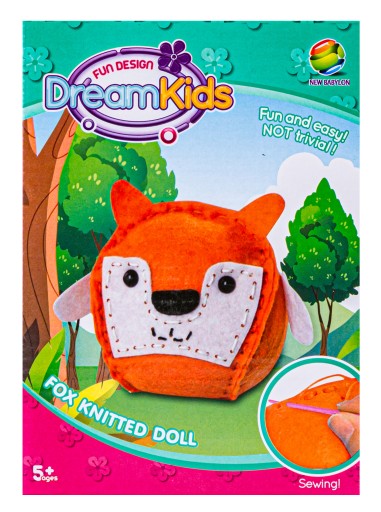 Súprava na šitie MASCOT Vyšívaný vankúš LESNÉ ZVIERATÁ FOX DIY