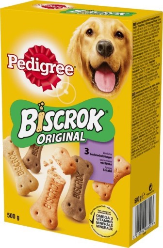 Pedigree Biscrok 500g CRISPY DOG COOKIES