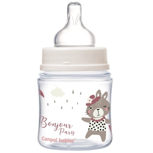 CANPOL Široká antikoliková fľaša 120 ml EasyStart