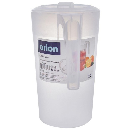 Džbán s vrchnákom a uškom na pitnú vodu, džús, 2L