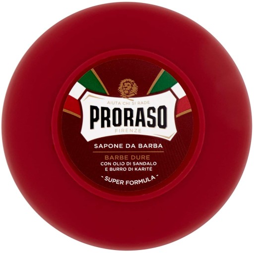 Proraso téglikové mydlo na holenie Tvrdá brada
