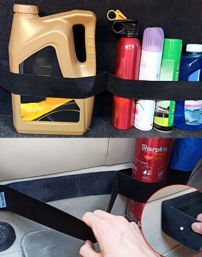 ORGANIZÁTOR POPRUH NA KUFOR AUTA NA VELCRO 50 CM SILNÁ GUMA