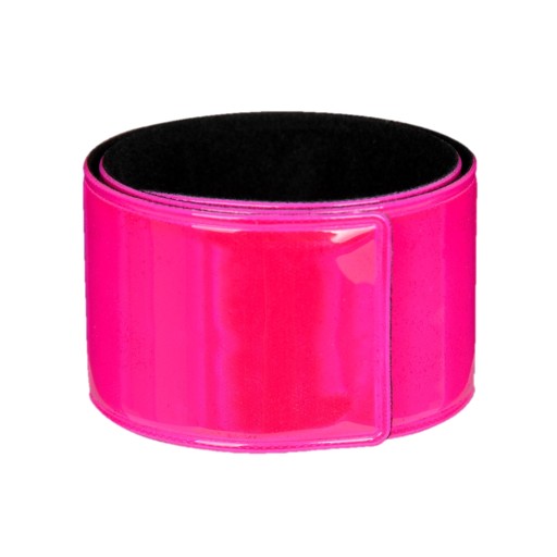 SAMOUPÍNACÍ REFLEXNÝ PÁS ružový 34 x 3 cm PREMIUM VELÚR