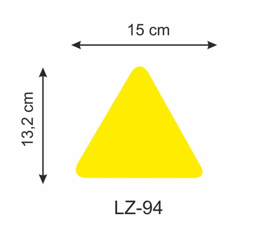 Akryl ZRKADLO trojuholník 15x13,2 cm LZ-94