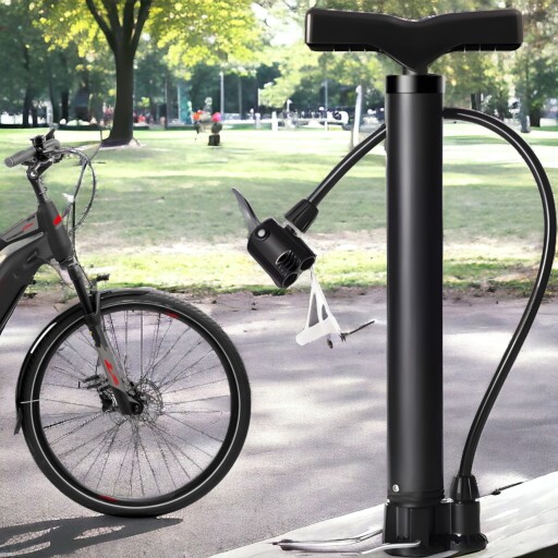 BIKE NOŽNÁ PUMPA na cyklistické lopty malé hroty s mini hadičkou a 32 ihlou