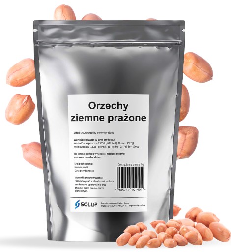 ARAŠIDY pražené, orechy Archaid, nesolené, 1kg