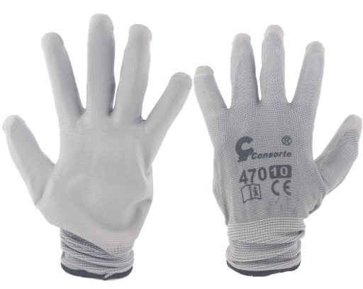 UPÍRSKE PRACOVNÉ RUKAVICE 10 XL GREY Odolné