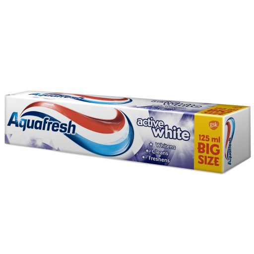 Aquafresh Active White zubná pasta 2x125ml