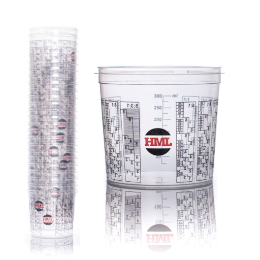 Plastový pohár na maľovanie s dielikmi 385 ml HML