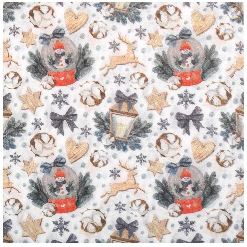 BRÚSKY VIANOČNÉ B. NARODNÉ 30KS 33x33CM MIX