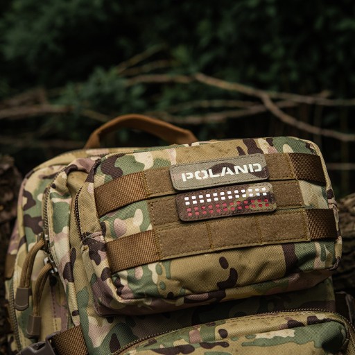 PATCH POLAND suchý zips M-Tac 25x80 Multicam FLUO