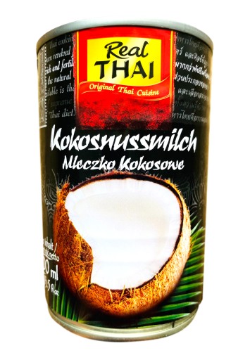 Pravá thajská plechovka kokosového mlieka 400 ml