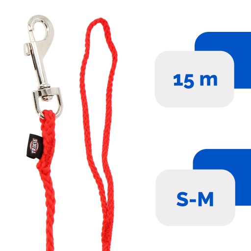 Trixie LEASH TRAINING Lano červené 15m