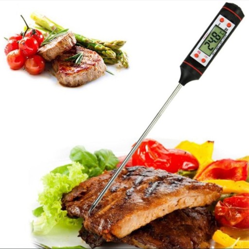 LCD KUCHYNSKÝ TEPLOMER SONDA NA MÄSO VÍNO