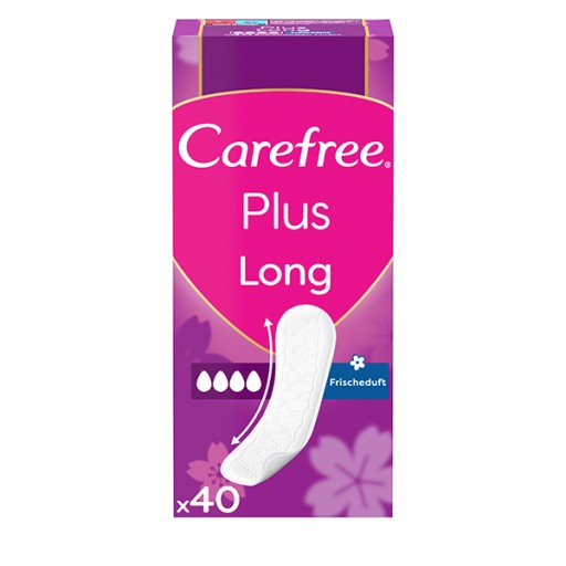 CAREFREE Plus Dlhé hygienické vložky 40 ks