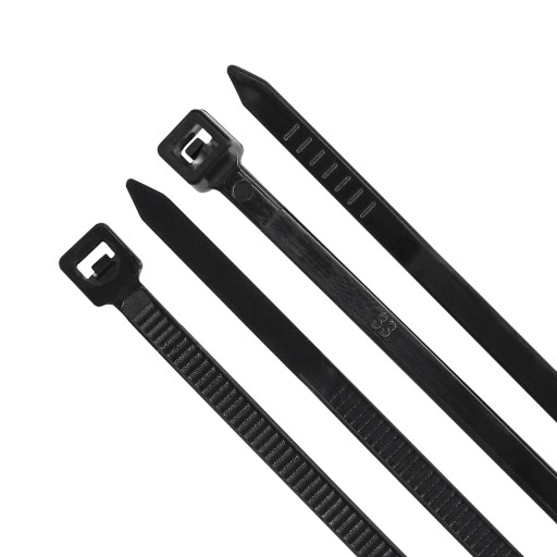 Káblové svorky Sťahovacie pásky Sťahovacie pásky 100 ks. 4,8 mm x 200 mm čierna