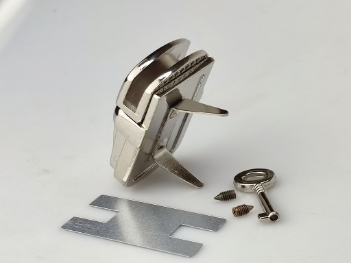 Zapínanie na zips na kabelku 27/40 mm strieborná