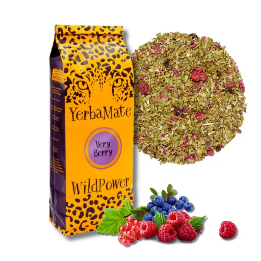 Yerba Mate VERY BERRY 200g WildPower malina čučoriedka červená ríbezľa