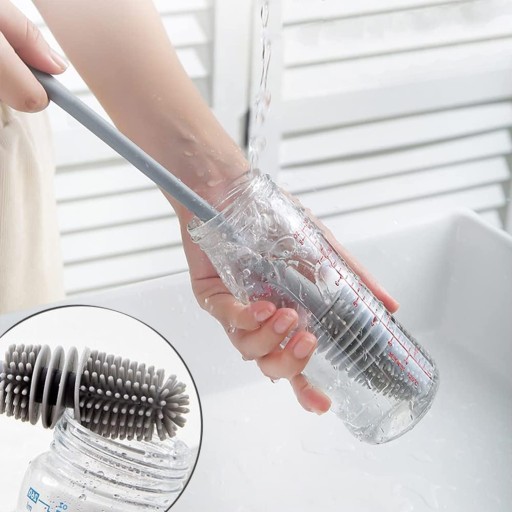 SILIKÓNOVÁ FĽAŠA UMÝVACIA KEFKA umývačka čistič GLASSES BRUSH
